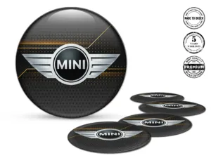Mini Cooper Adesivi Silicone Logo Emblemi Ruota Alta Qualità